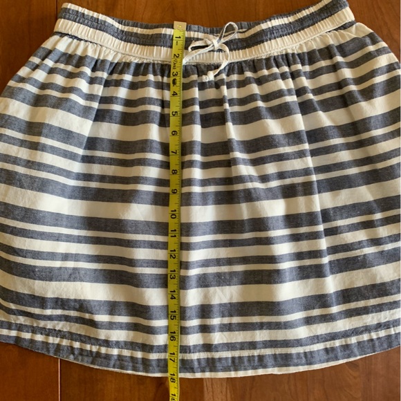 Gap Striped Blue / Off White Skirt Ladies Medium - Picture 6 of 10